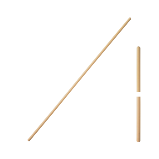 Bild von Holzstiel Ø 24 mm ohne Gewinde